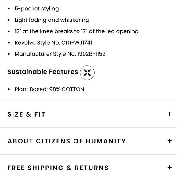 Citizens of Humanity Lilah High Rise Bootcut 27 - Picture 5 of 14